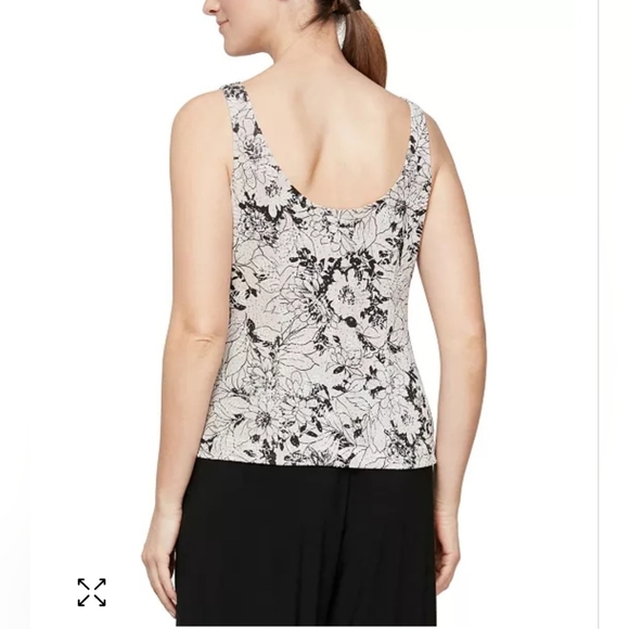 ALEX EVENINGS Women's Beaded Twin Set - Picture 3 of 12